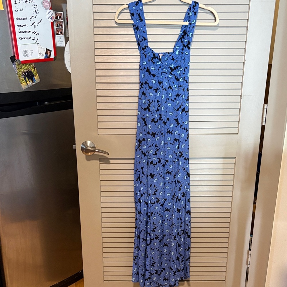 Free People Blue Floral Maxi Dress
